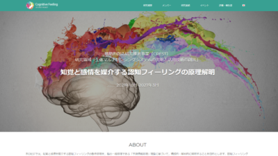 JST CREST, “Cognitive Feelings that Mediate Between Perception and Emotion”